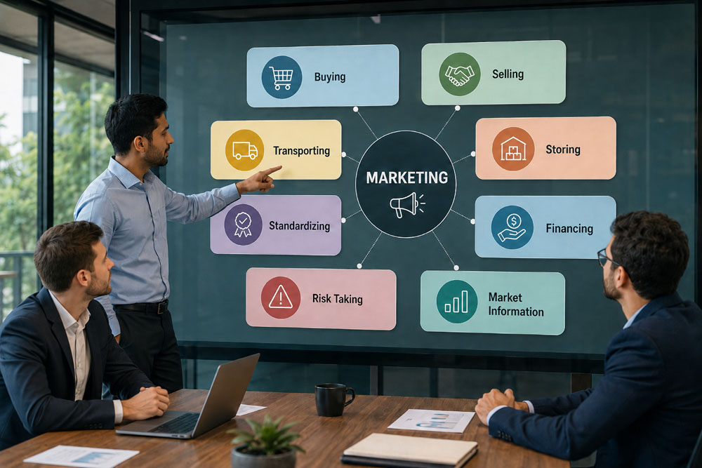 What Are The Eight Functions Of Marketing