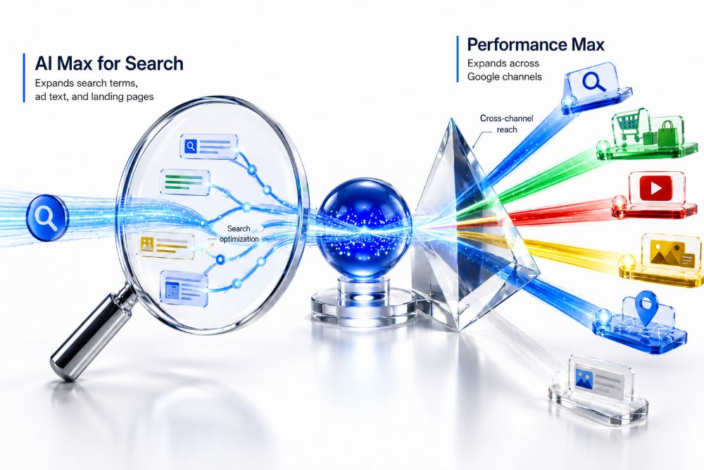 AI Max vs Performance Max 2026 Search Control vs Reach
