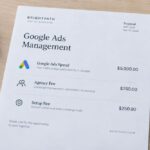 Google Ads management fees in 2026 showing agency pricing and ad spend