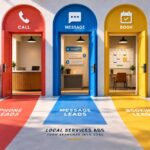 Local Services Ads lead types showing phone, message and booking leads