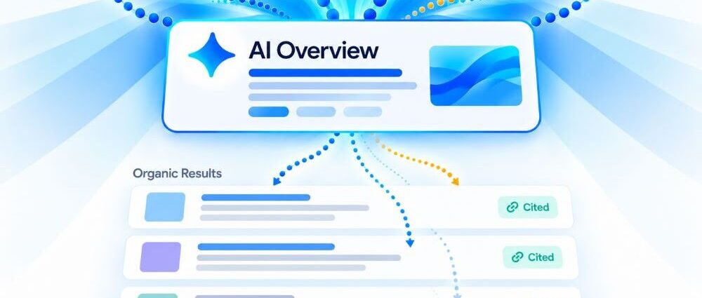 AI Overview affecting organic CTR and cited search results